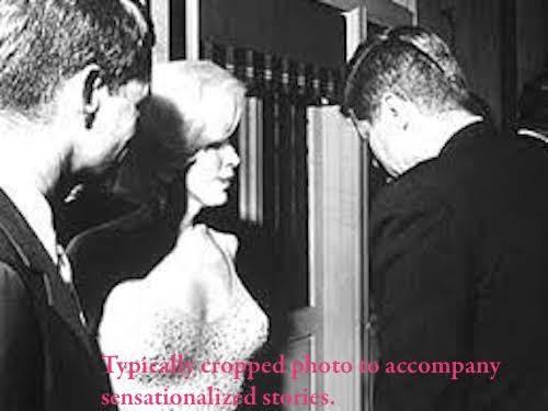 The crop of Marilyn and the Kennedy Brothers that has sparked a million rumors.