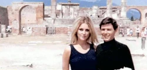 Sharon Tate and Jay Sebring...two victims of the Manson Family killing spree. The story about Charles Manson's parole is a hoax.